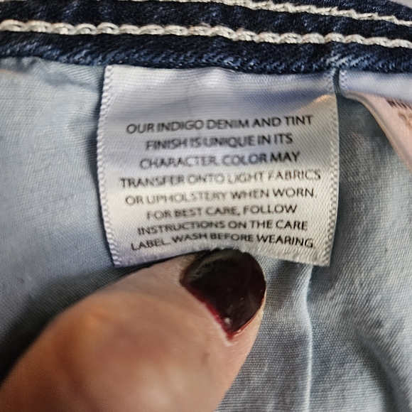 Juniors' WallFlower Luscious Curvy Bling Bootcut Jeans sz 11x32" - Picture 10 of 10